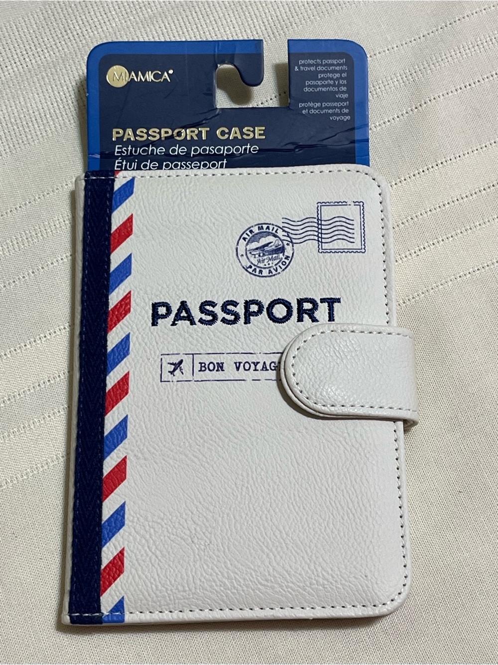 MiAmica Passport Holder Case – Travel Wallet with Snap Closure
